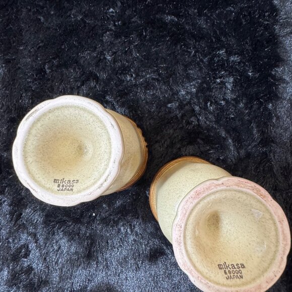 Mikasa Stoneware Whole Weat Goblet Wine Cups Japan - Picture 9 of 12